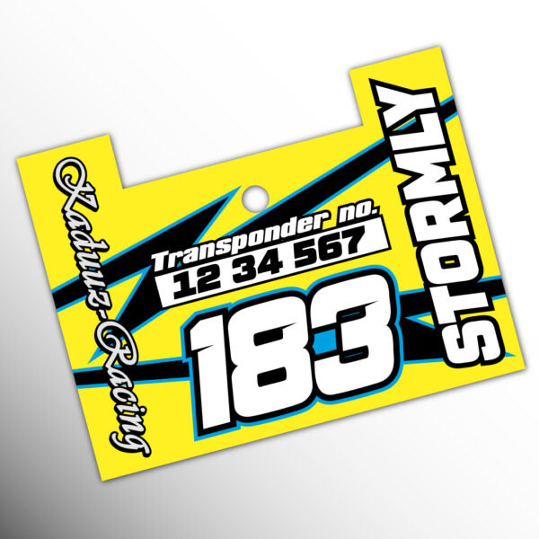 Custom transponder sticker