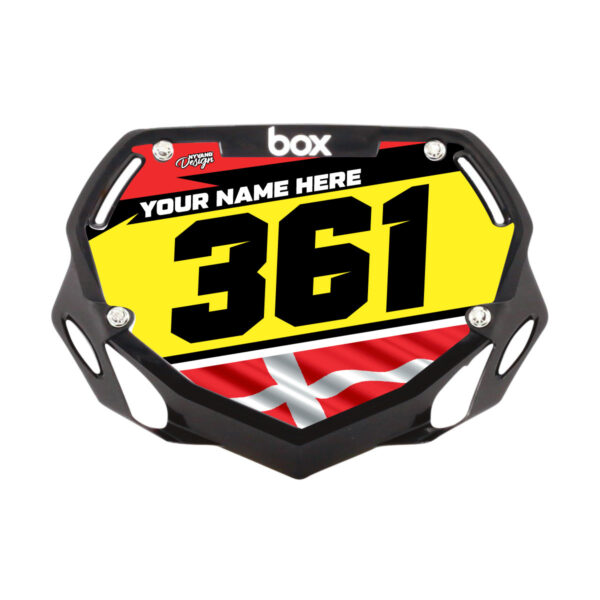 BOX BMX Frontplade klistermærke - Red Racer