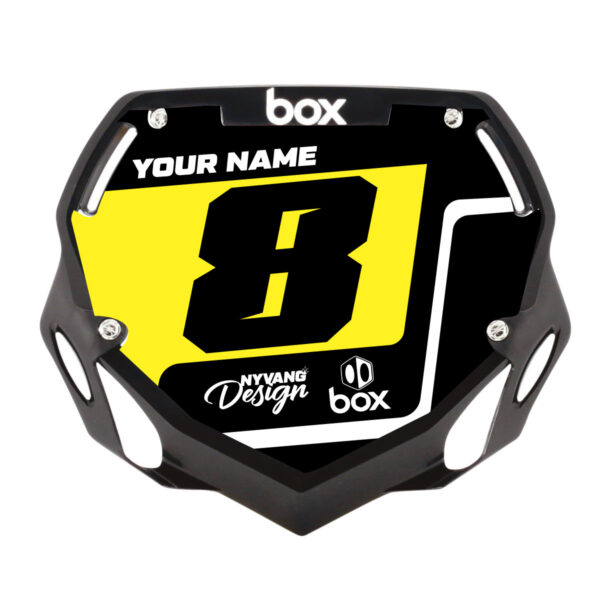 BOX BMX Frontplade klistermærke - Simply Black