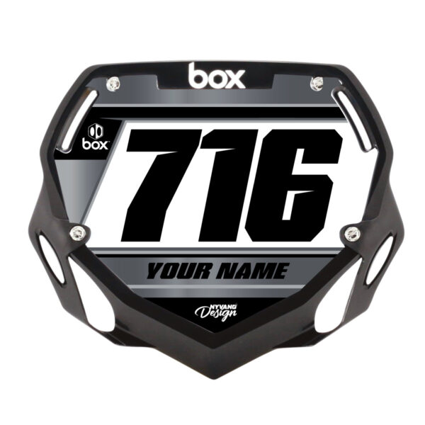BOX BMX Frontplade klistermærke - Hard Metal