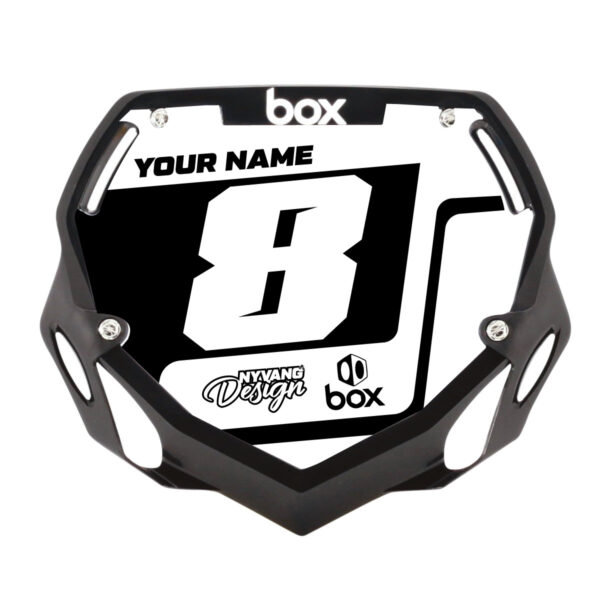 BOX BMX Frontplade klistermærke - Stock White