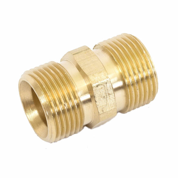 Brass fitting M22/1.5 to M22/1.5 SA000-BFM2215