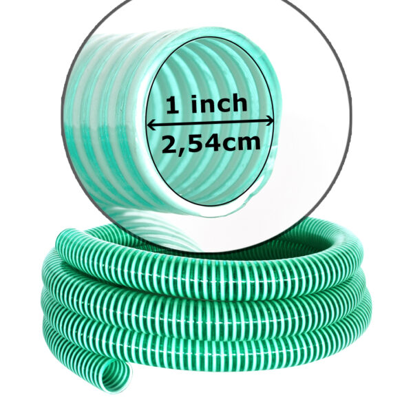 SA000 -1193 - PVC Suction Hose 1" – Length 3,75m