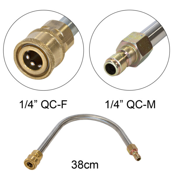Gutter Extension Lance QC 1/4“- M / QC 1/4"-F 38cm
