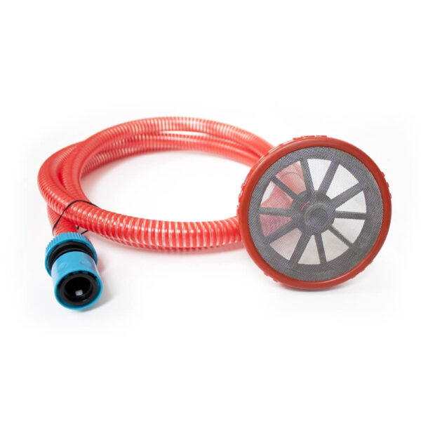 Set of 2,5m 3/4" suction hose, plastic strainer and quick coupling adapter SP000-HI001