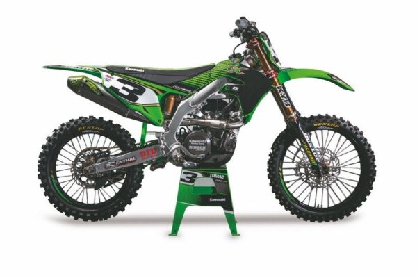 1:6 Kawasaki KX450F 2019. Rider: Eli Tomac No.3