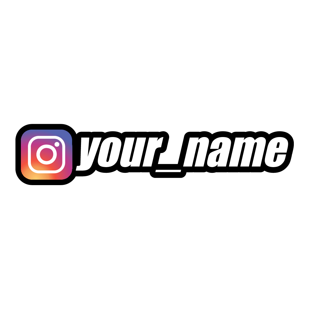 Instagram Name/Tag Stickers
