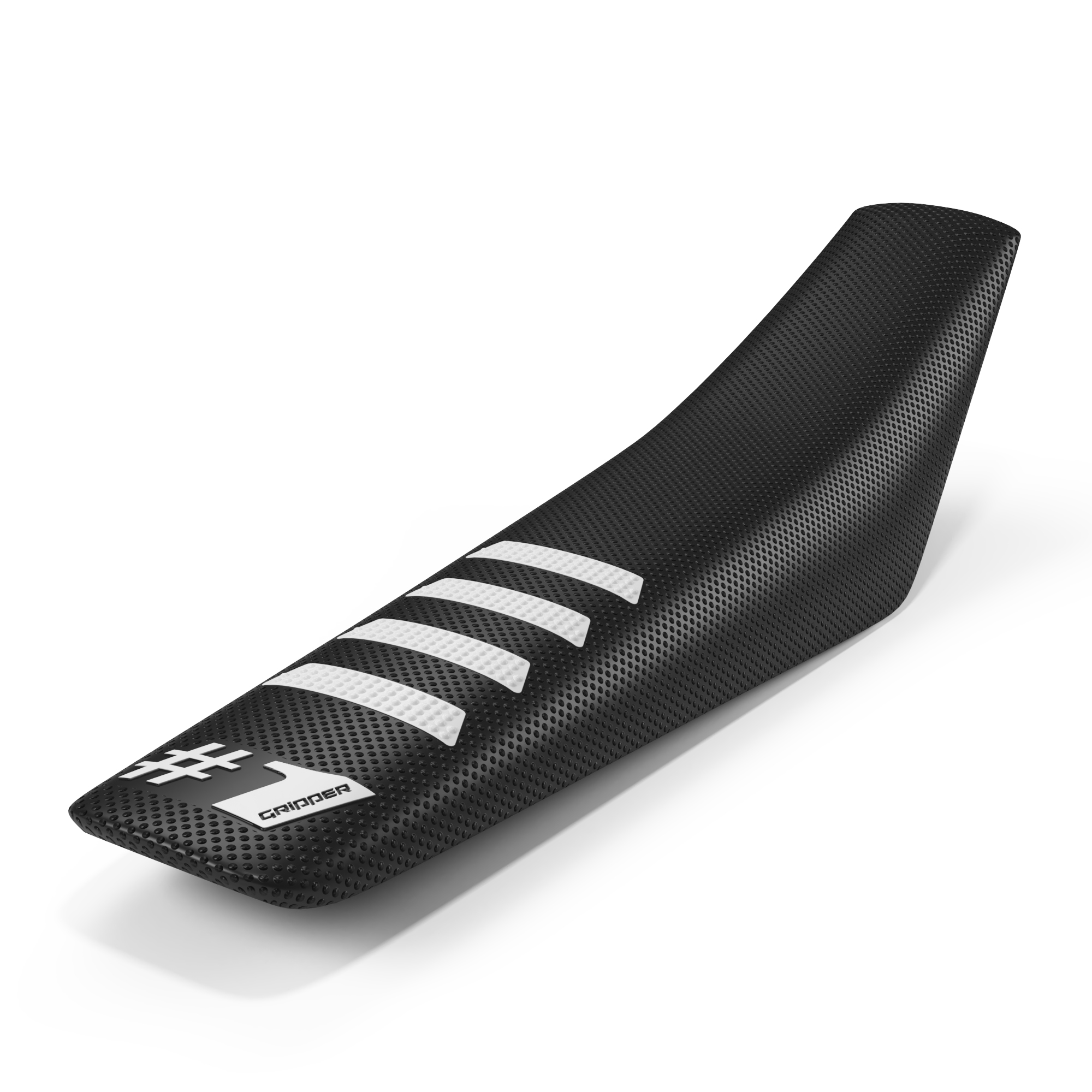 Onegripper - Seat Cover - RIBBED - Black/White