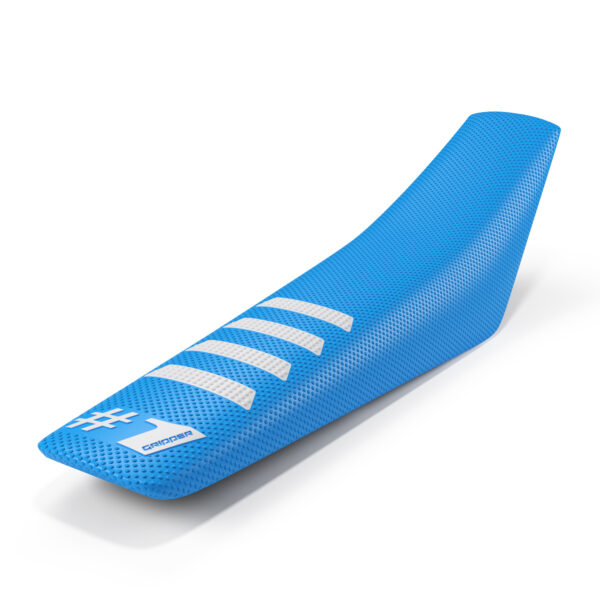 Onegripper - Seat Cover - RIBBED - Light Blue/White