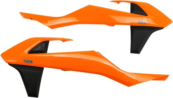 UFO RADIATOR CVR KTM 16-18 OR/BK