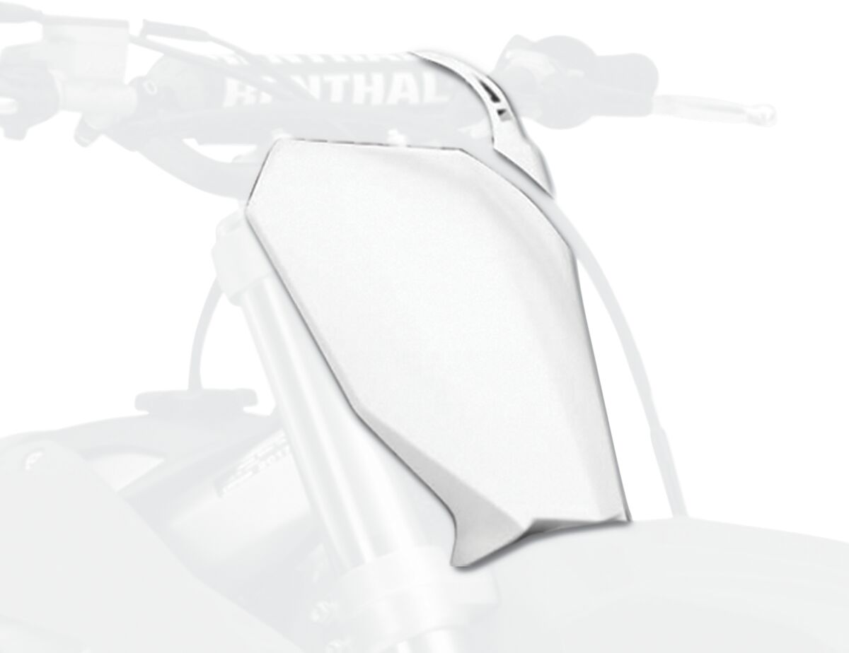 POLISPORT FRONT# PLATE CRF450R 17-20 WH