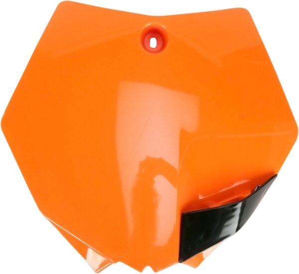 UFO PLATE #FRT SX85 13-17 FL ORG