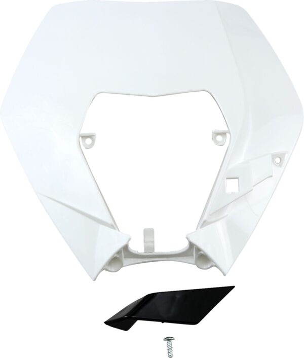 UFO HEADLIGHT PLAST EXC 09-13 WHT