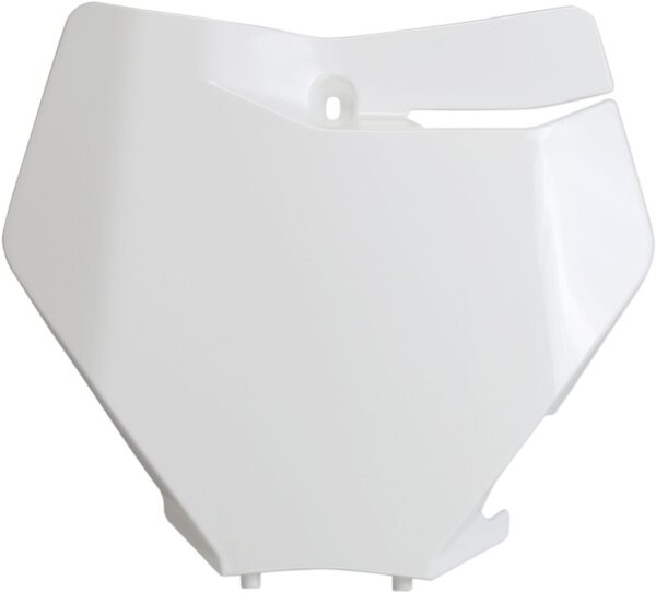 UFO PLATE# FRT SX/SXF 19-22 WHITE