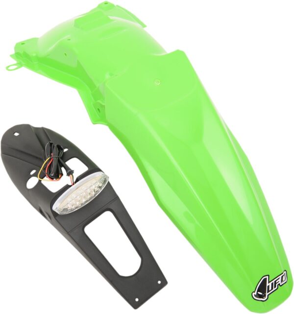 UFO FENDER W/LITE KLX450R GRN
